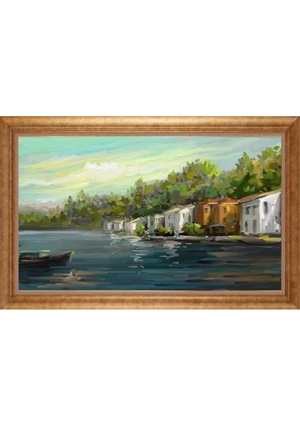 Altın Çerçeveli Paspartulu Tablo GR656