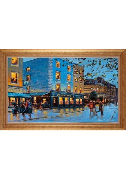 Altın Çerçeveli Paspartulu Tablo GR1644