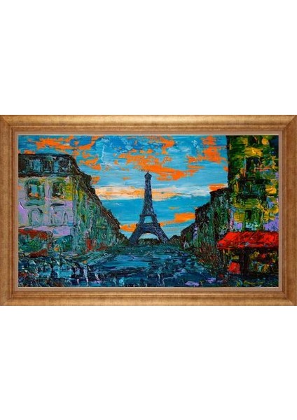 Altın Çerçeveli Paspartulu Tablo GR1504