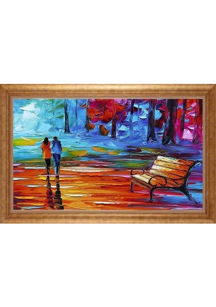 Altın Çerçeveli Paspartulu Tablo GR2113