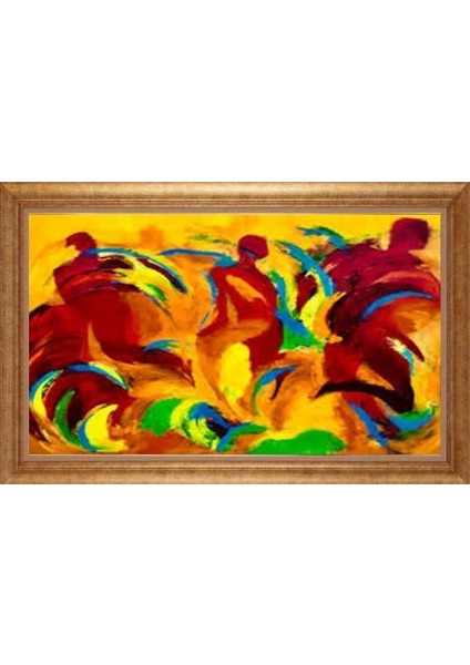 Altın Çerçeveli Paspartulu Tablo GR2301