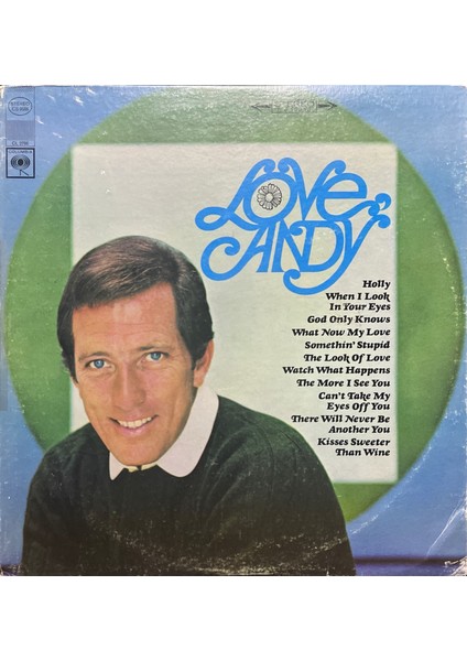 Andy Williams - Love, Andy LP Plak