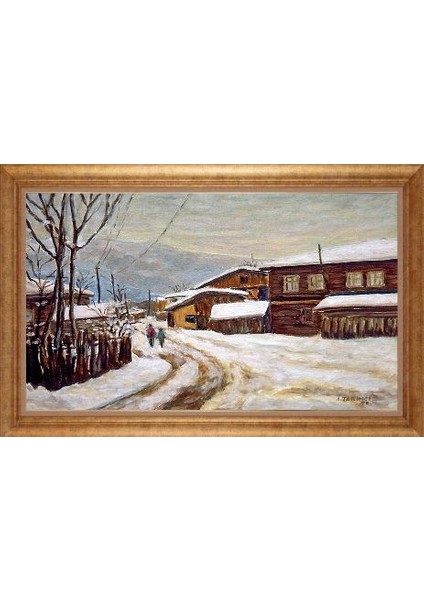 Altın Çerçeveli Paspartulu Tablo GR3200