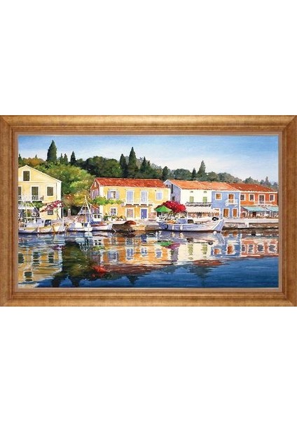 Altın Çerçeveli Paspartulu Tablo GR3380