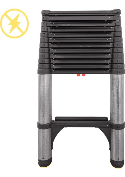 3.8m Kevlar Yalıtkan/Yüksek Gerilime Dayanıklı Uzatma Teleskopik Merdiven AC25KV - 1600EKP