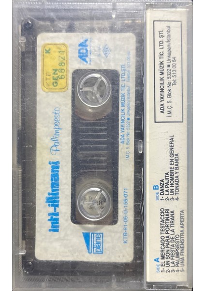 Inti-Illimani – Palimpisesto Kaset fiyatları