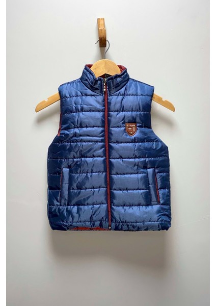 Erkek Çocuk Flato Cepli Içi Elyaflı Şişme Yelek MNK0409