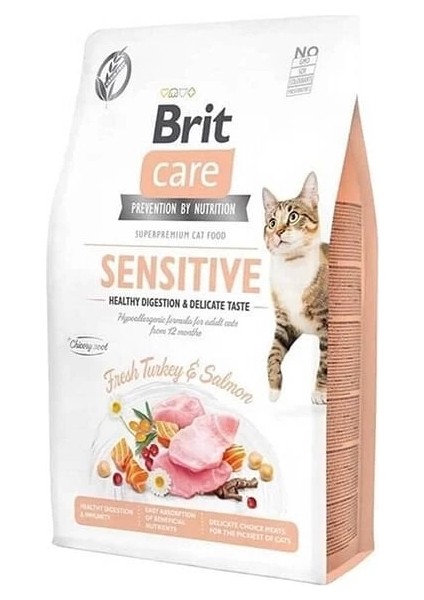 Hipoalerjenik Sensitive Hindi ve Somonlu Tahılsız Hassas Kedi Maması 7 kg