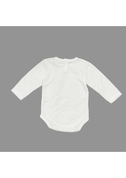 Açım Ben Kedi Baskılı Bebek Uzun Kol Body Zıbın Çıtçıtlı Badi MNK0631 fiyatları