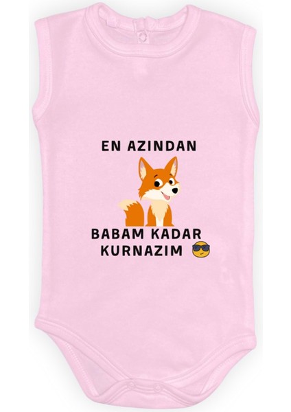 En Azından Babam Kadar Kurnazım Bebek Çıtçıtlı Body MNK0628
