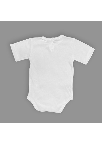 Sevimli Tilki Baskılı Bebek Body Zıbın Çıtçıtlı Badi