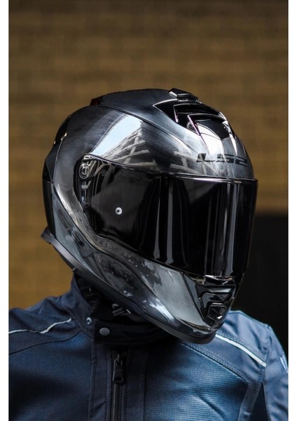 Storm 2 Jeans Siyah Vizörlü Kask