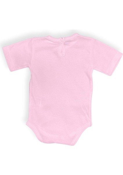 Ben Keyfim ve Keyfimin Kahyası Baskılı Kısa Kollu Bebek Body Zıbın Çıtçıtlı Badi MNK0632
