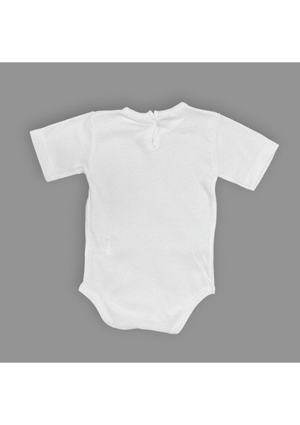 Açım Ben Kedi Baskılı Bebek Kısa Kol Body Zıbın Çıtçıtlı Badi MNK0631 fiyatları