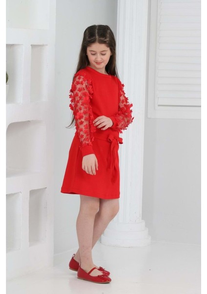 Kız Çocuk Daisy Krep Elbise MNK0606