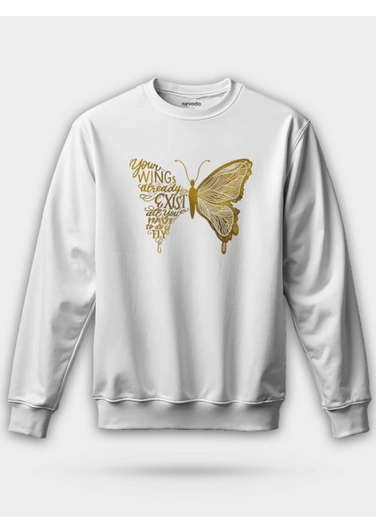 Altın Kelebek Unisex Regular Sweatshirt