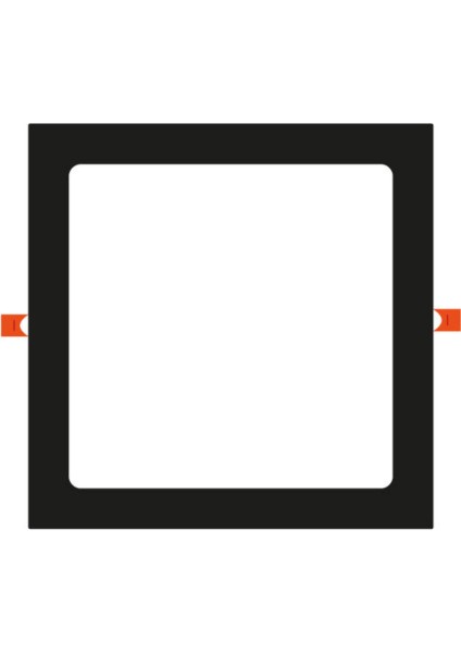 Yüksek Verimli 6W Siyash Kasa Sıva Altı Kare LED Panel - Kare Tasarım | Yüksek Verim, Enerji Tasarrufu ve Uzun Ömürlü