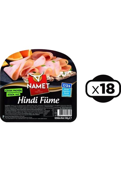 Hindi Füme 60 gr x 18 Adet