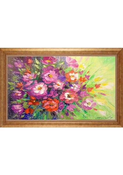 Altın Çerçeveli Paspartulu Tablo GR1371