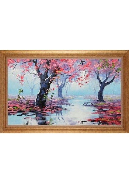 Altın Çerçeveli Paspartulu Tablo GR1728