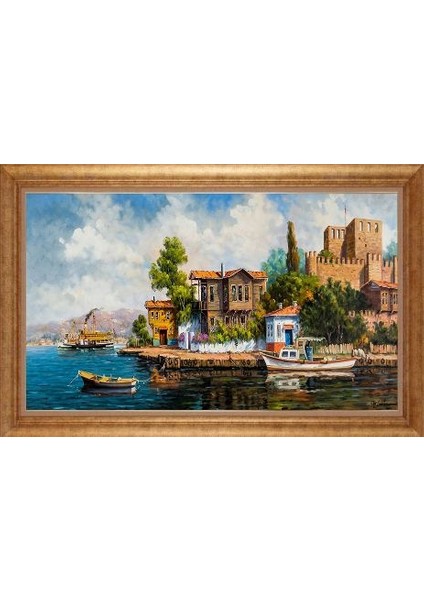 Altın Çerçeveli Paspartulu Tablo GR1842