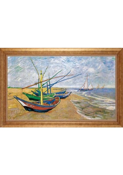 Altın Çerçeveli Paspartulu Tablo GR1451