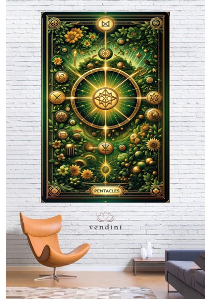 Tarot Serisi Duvar Örtüsü Duvar Halısı Wall Tapestry