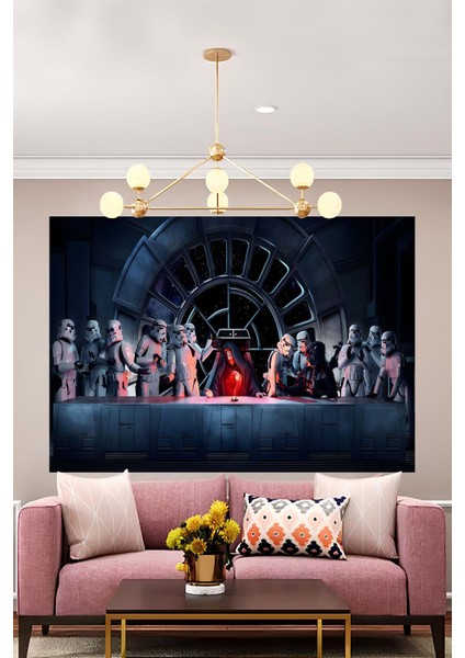 Son Akşam Yemeği Starwars Versiyonu Duvar Örtüsü Duvar Halısı Wall Tapestry