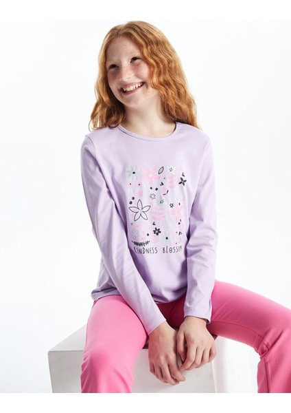 Lcw Kids Bisiklet Yaka Kız Çocuk Tişört
