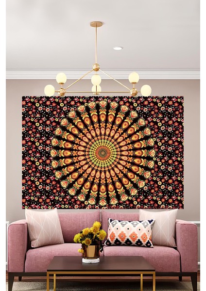 Mandala Duvar Örtüsü Duvar Halısı Wall Tapestry