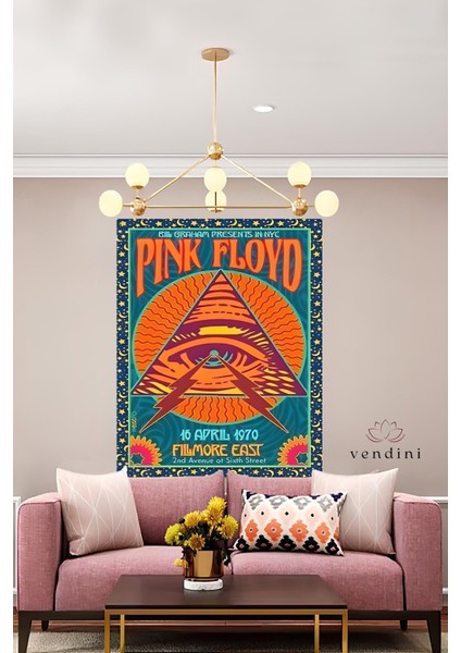 Kumaş , Pink Floyd Duvar Örtüsü Duvar Halısı Wall Tapestry