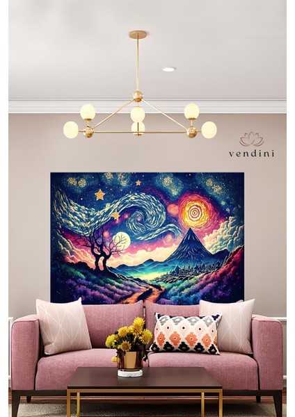 Kumaş , Canlı Renkler Duvar Örtüsü Duvar Halısı Wall Tapestry