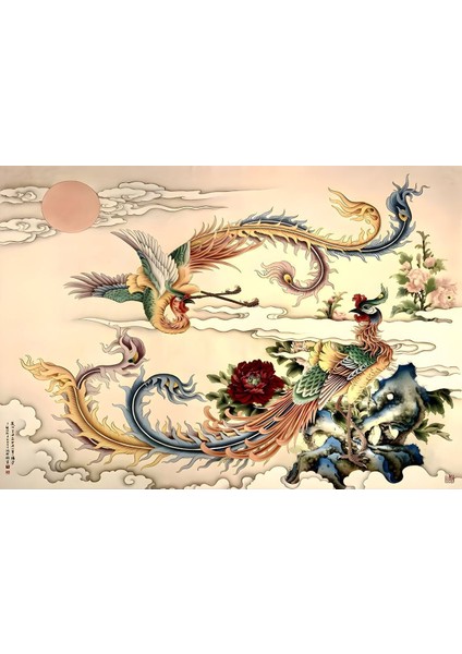 Dans Eden Japon Turnaları Duvar Örtüsü Duvar Halısı Wall Tapestry
