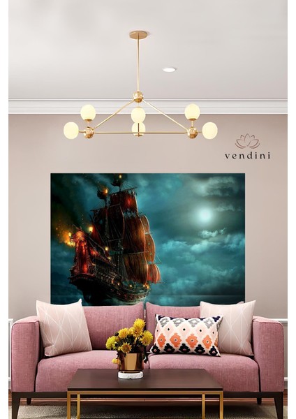 Uçan Hollandalı , Korsan Gemisi Duvar Örtüsü Duvar Halısı Wall Tapestry