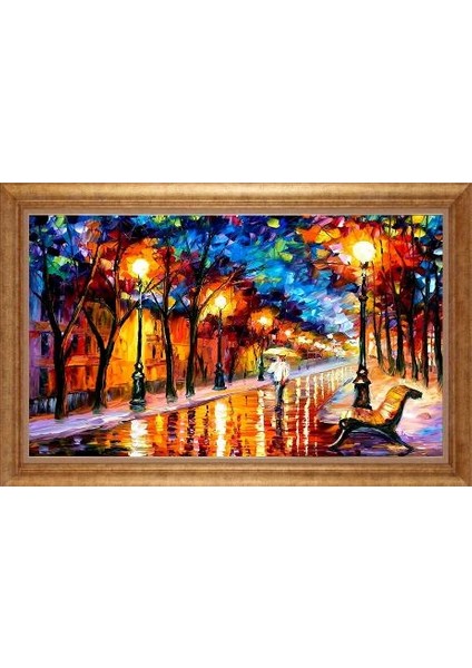 Altın Çerçeveli Paspartulu Tablo GR1054