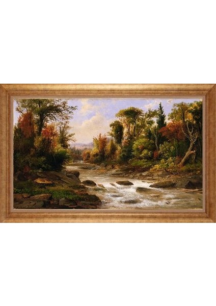 Altın Çerçeveli Paspartulu Tablo GR827