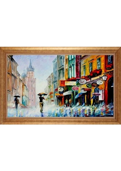 Altın Çerçeveli Paspartulu Tablo GR3109