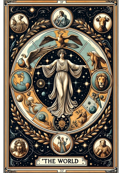 Tarot Serisi Duvar Örtüsü Duvar Halısı Wall Tapestry