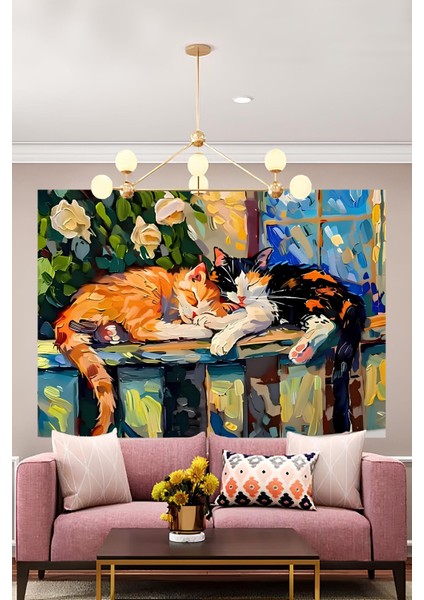 Kumaş , Canlı Renkler Duvar Örtüsü Duvar Halısı Wall Tapestry