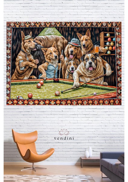 Vintage Serisi Duvar Halısı Duvar Örtüsü Wall Tapestry