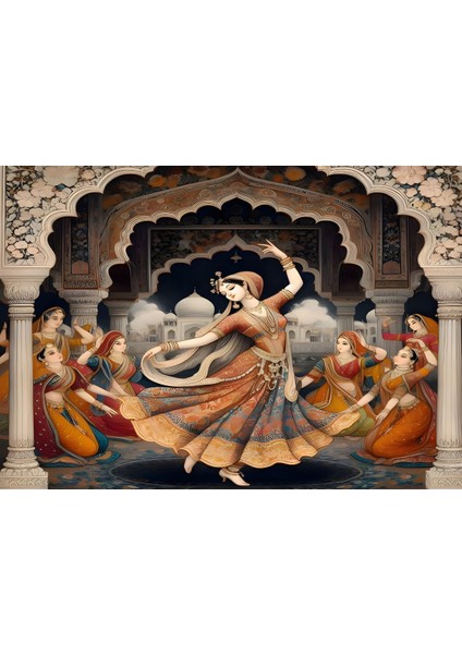 Binbir Gece Masalları Şehrazat' In Dansı Duvar Örtüsü Duvar Halısı Wall Tapestry