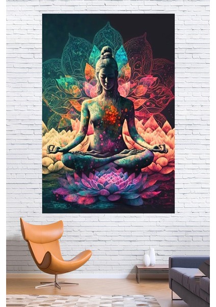 Kumaş , Meditasyon Duvar Örtüsü Duvar Halısı Wall Tapestry