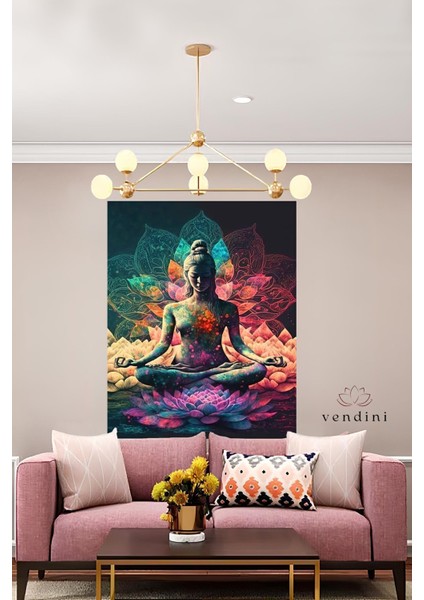 Kumaş , Meditasyon Duvar Örtüsü Duvar Halısı Wall Tapestry