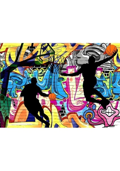 Pop Art Basketbol Duvar Örtüsü Duvar Halısı Wall Tapestry