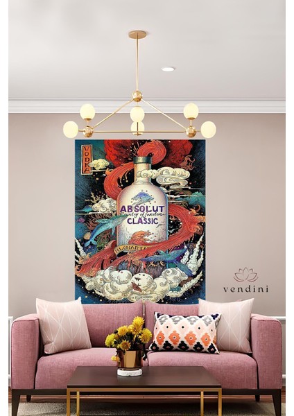 Kumaş , Canlı Renkler Duvar Örtüsü Duvar Halısı Wall Tapestry