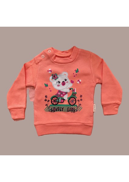 Minilkabebe Lovely Girl Kız Bebek Alt Üst Baskılı Takım Y.ağzı modelleri