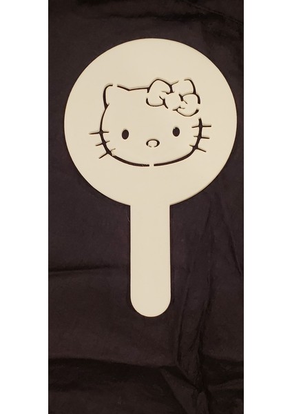 Kahve Kalıbı , Kahve Şablonu Hello Kitty Beyaz 4391157 lı