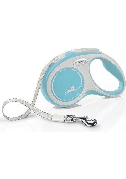 New Comfort Şerit Otomatik Köpek Gezdirme Tasması S Açık mavi 5 m