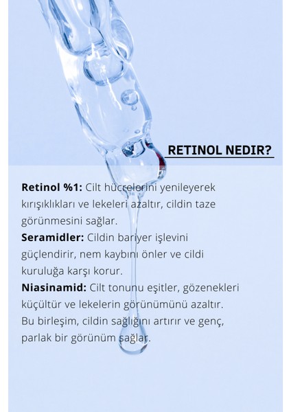 Retinol Serumu Pürüzsüz ve Genç Bir Cilt Için