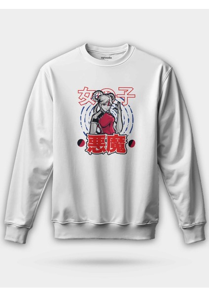 Japon Anime Kızı Unisex Regular Sweatshirt